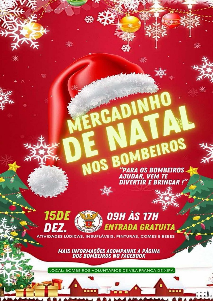 Mercadinho de Natal nos Bombeiros